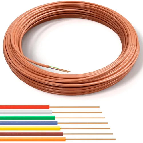 Miniatura 10 de Cable The Cimple Co para termostato, color café, cobre macizo calibre 18, conductor, certificación CL2 UL, CMR nominal CL3, residencial, comercial e