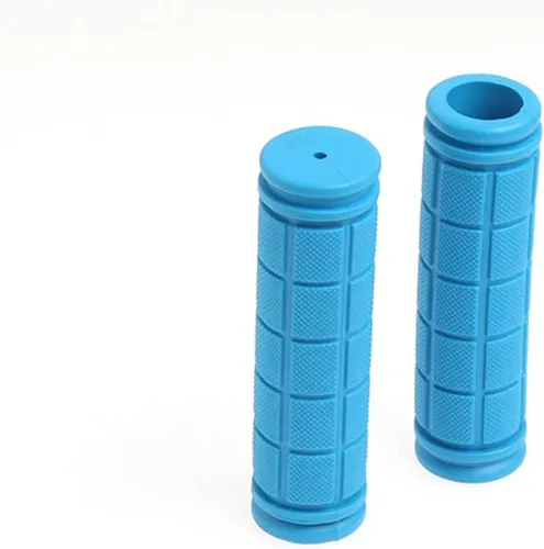 1 par de empuñaduras de bicicleta de goma antideslizantes para manillar de bicicleta BMX MTB bicicleta montaña scooter plegable Azul cielo