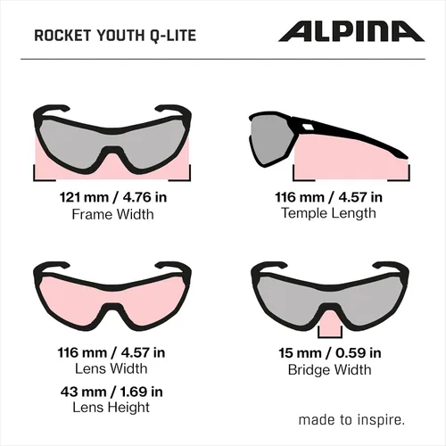 Miniatura 6 de ALPINA Rocket Youth Q-LITE - Gafas de ciclismo antivaho para hombres y mujeres, 100% protección UV, Rocket Youth Q-LITE Oliva mate