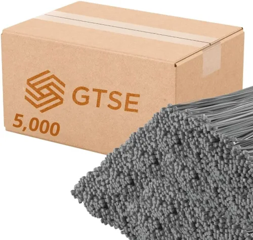 Miniatura 77 de GTSE - Paquete de 100 bridas con cremallera de 20.3 cm, color plateado/gris, 8.06 kg de resistencia, bridas de nailon grises resistentes a los rayos