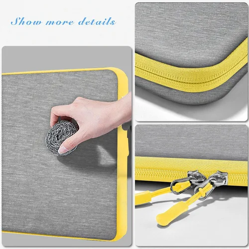 Miniatura 4 de Hseok - Funda para portátil de 15.6 pulgadas, funda con manga a prueba de golpes y repelente al agua con bolsillo para accesorios, compatible