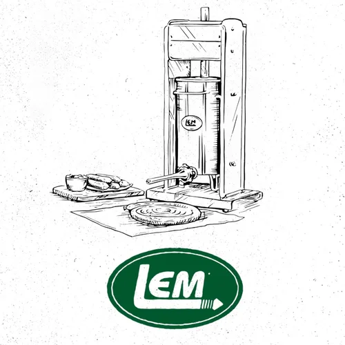 Miniatura 8 de LEM Products Embutidora vertical de salchichas de acero inoxidable Mighty Bite con tubos de relleno de plástico de 5 libras de capacidad