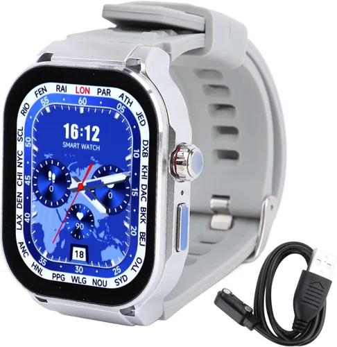 Miniatura 7 de Reloj inteligente para hombres y mujeres, pantalla HD de 2.06 pulgadas, llamada Bluetooth, recordatorio de llamadas entrantes, múltiples