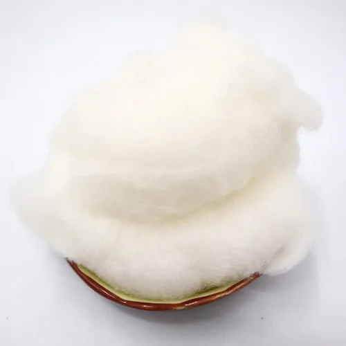 Miniatura 7 de Ivie Fibra de bateo de algodón orgánico de lujo blanco natural para relleno (algodón peinado 2 libras)