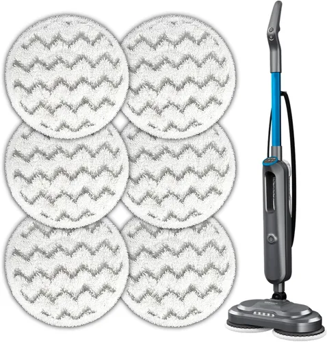 Paquete de 6 almohadillas de repuesto 3897A para trapeador Bissell SpinWave SmartSteam 3897A 3712C 3712W, almohadillas de fregona giratorias,