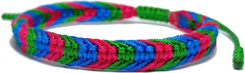 Miniatura 6 de LAMIBEE Pulsera tibetana con diseño de pansexualidad bisexual LGBT Proud Love Brazaletes de cuerda de amuleto y bohemio para mujeres y hombres