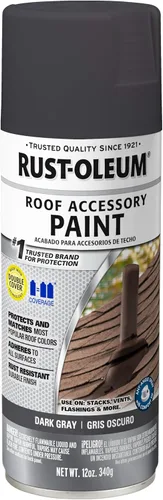 Miniatura 16 de Rust-Oleum 285217 Pintura en aerosol para accesorios de techado, 12 onzas, color madera envejecida Roble (Weathered Wood)