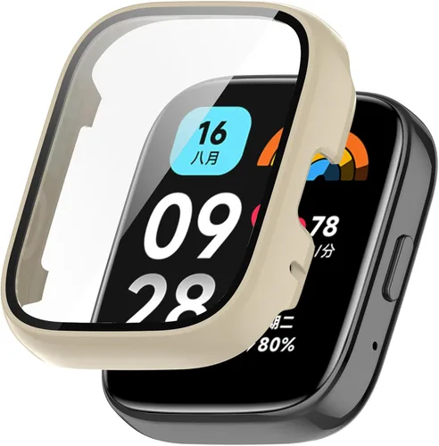 Miniatura 3 de Funda protectora compatible con Redmi Watch 3 Active/Redmi Watch 3 Lite, carcasa rígida de policarbonato templado de vidrio ultrafino, cubierta