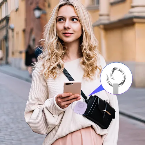 Miniatura 6 de Cargador portátil pequeño de 5000 mAh, cargador inalámbrico iWatch mini banco de energía con cable integrado, cargador de llavero de viaje
