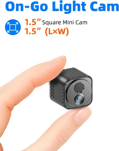 Miniatura 3 de Minicámara mejorada de 30 días de duración de la batería, cámara oculta inalámbrica 1080P HD con detección de movimiento AI