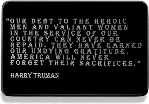 Miniatura 2 de Jolliz Tarjeta grabada con texto en inglés "Thank You For Your Service", regalo para veteranos de la Guardia Costera de Proud Of You, tarjeta