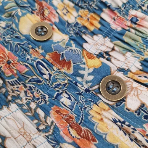 Miniatura 6 de Vestido largo sin mangas para mujer, holgado, estampado y bohemio, vestido de verano para invitadas de boda
