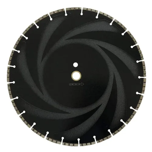 Miniatura 3 de Hoja de sierra de diamante de 12" para hierro dúctil, altura de segmento de 0.125", eje de 1