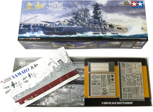 Miniatura 6 de Tamiya, buque de guerra japonés Yamato, modelo para armar