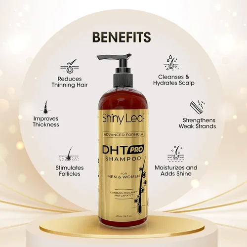 Miniatura 9 de DHT Pro Shampoo Fórmula avanzada con Procapil y Capixyl, bloqueadores de DHT y extractos naturales, champú antiadelgazamiento para hombres