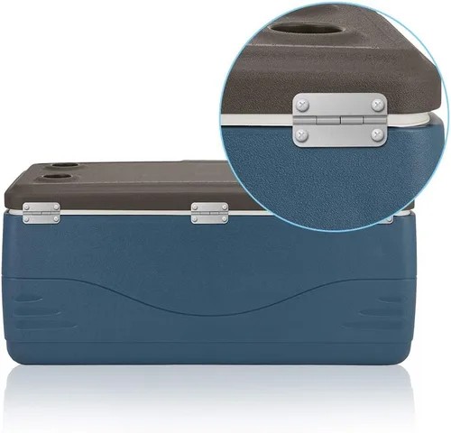 Miniatura 6 de Picowe Paquete de 3 bisagras enfriadoras para cofres de hielo Igloo, juego de reemplazo de bisagras de acero inoxidable con tornillos 3 PAQUETES