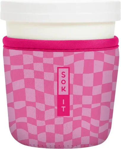 Miniatura 29 de Sok It IceCreamSok - Funda de neopreno aislada (flores abstractas, pintas de helado cónicas)