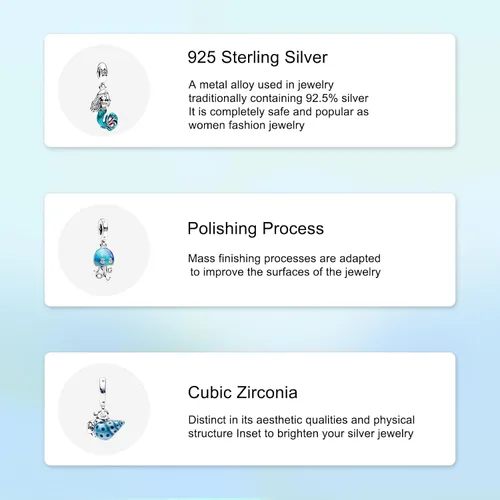 Miniatura 4 de 925 Sterling Silver Charms for Bracelets Necklaces Cartoon Animal Three in one Pendants Beads, Cartoon Charms Jewelry Gift for Women Girls
