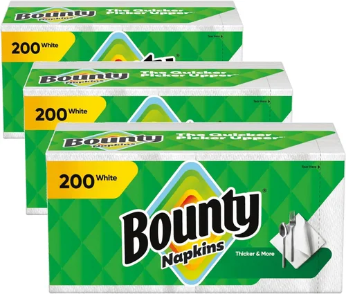 Miniatura 13 de Bounty Servilletas de papel, blancas, 200 unidades, el embalaje puede variar