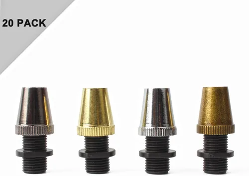 Miniatura 2 de 20 unidades de cable de metal retro, conector de iluminación colgante, cable roscado de aluminio para iluminación hecha a mano, lámparas, colgantes