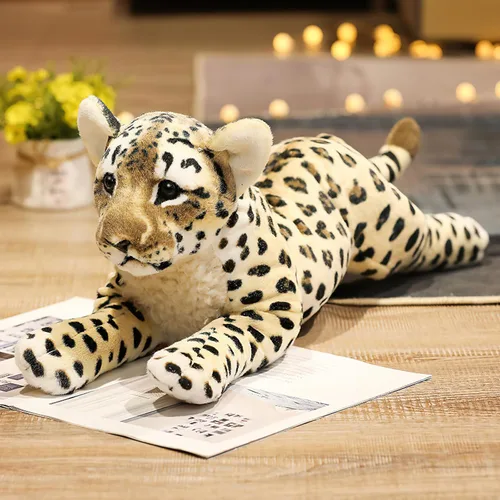 Miniatura 15 de Black Panther - Animal de peluche de jaguar de 15 pulgadas, linda almohada de felpa de pantera negra realista, juguete de peluche de pantera