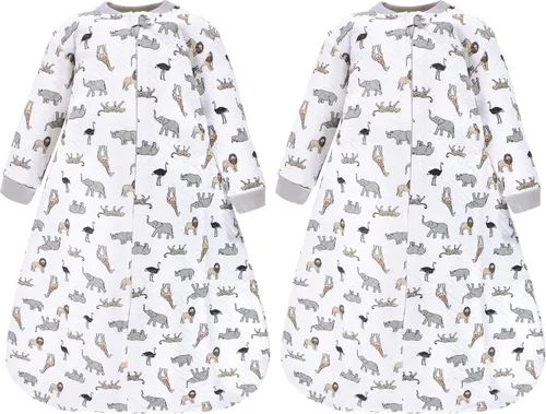 Miniatura 15 de Hudson Baby Saco de dormir unisex para bebé acolchado premium de manga larga y manta vestible Fútbol