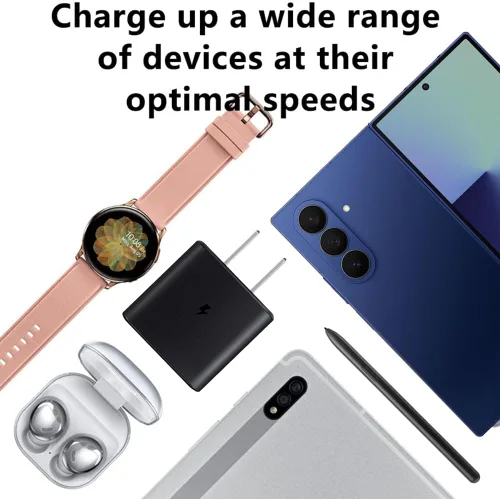 Miniatura 7 de Cargador de pared de carga súper rápida de 65 W, compatible con Samsung Galaxy Z Fold7 Fold6 Fold5 Flip7 Flip6 S24 S25 Ultra Note20 Ultra iPhone17