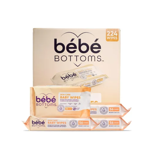 Miniatura 7 de Bébé Bottoms - Paño facial hipoalergénico y toallitas para bebé, sin fragancia ni parabenos, agradable para la piel sensible, esenciales de viaje