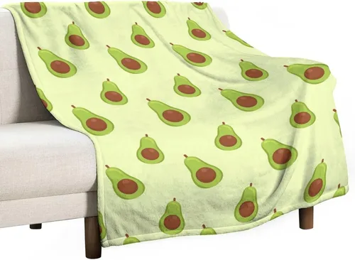 Miniatura 2 de Manta de aguacate – suave, mullida y cálida – Manta pequeña de 30 x 40 pulgadas para sofá, oficina, verde lindo regalo para niñas y niños