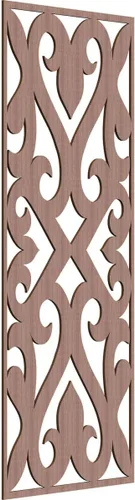 Miniatura 46 de Keene Paneles de pared decorativos de madera con calado, 9 3/8 pulgadas de ancho x 24 3/8 pulgadas de alto x 1/4 de alto, roble rojo rojo (Red Oak)