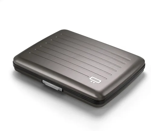 Miniatura 25 de Cartera de aluminio ÖGON -DESIGNS-, de gran capacidad con cerradura metálica, protección RFID contra fraudes y desmagnetización, modelo Smart Case