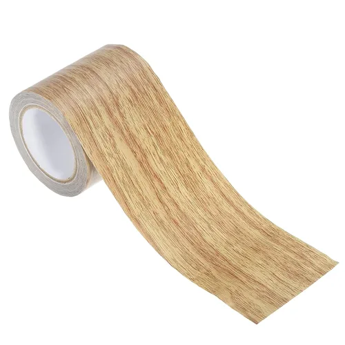 PATIKIL Cinta de reparación de grano de madera de 2.2 pulgadas x 15 pies, parche autoadhesivo con textura realista para reparación de piso, puerta,