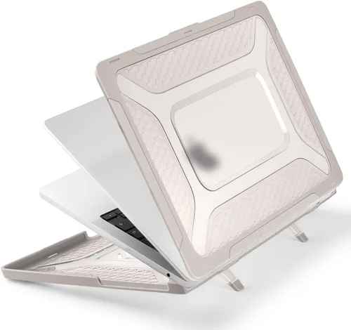 Miniatura 6 de Batianda Funda resistente mejorada para MacBook Air de 15 pulgadas M5 2026 2025 M4 2024 2023, versión 2024 2023, TPU híbrido de panal + armadura