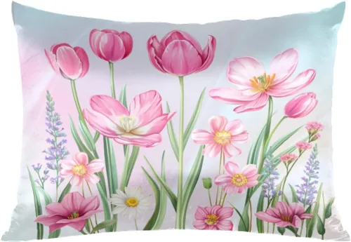 Miniatura 15 de Funda de almohada de satén de unicornio rosa lindo para cabello y piel, tamaño estándar, funda de almohada de seda suave de satén refrescante