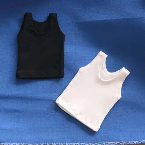 Miniatura 2 de SSbeauty M Camiseta a escala personalizada de 1/6, chaleco sin mangas, para figura de acción masculina y femenina de 12 pulgadas, juguete