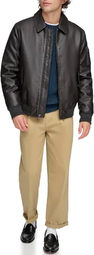 Miniatura 5 de Tommy Hilfiger Chaqueta bomber de piel sintética para hombre