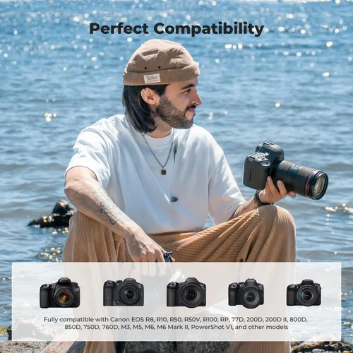 Miniatura 3 de K&F CONCEPT Paquete de 2 baterías LP-E17, USB-C R50 compatibles con Canon EOS R100 R50 RP R8 R10, Powershot V1, Rebel T8i T7i T6i T6s SL2 SL3 EOS