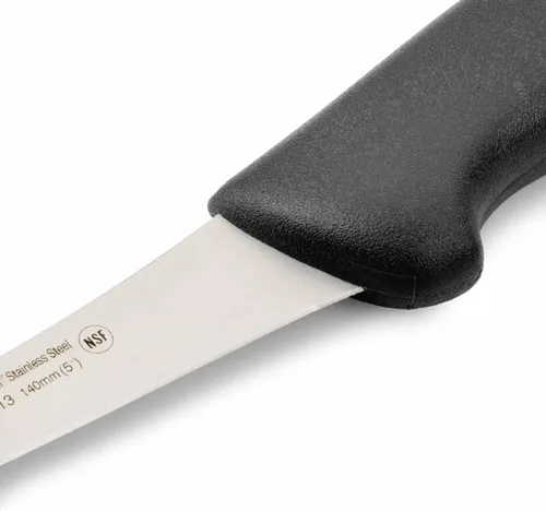 Miniatura 5 de Arcos Cuchillo deshuesador de acero inoxidable nitrum de 5 pulgadas y hoja de 5.512 in. Cuchillo de carnicero profesional para cortar huesos de Negro