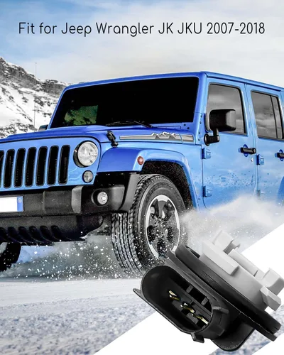 Miniatura 2 de TIKSCIENCE Juego de enchufes de bombilla de luz de señal de giro delantero para Jeep Wrangler JK JKU 2007-2018, enchufe de lámpara