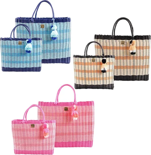 Miniatura 3 de Simply Southern Key Largo PVC Multi Color Woven Tote