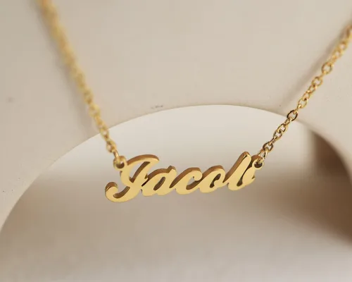 Miniatura 4 de Collar con nombre grabado personalizado para mujeres amigas