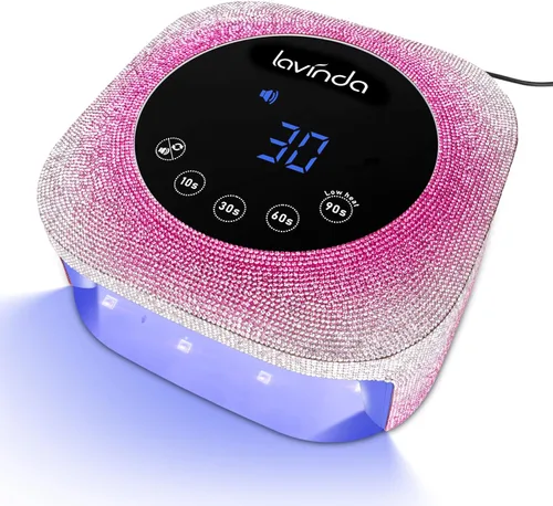 Miniatura 9 de Lámpara de uñas UV LED Lavinda, luz UV de 54W para esmalte de gel acrílico, lámpara de gel profesional con sensor automático, secador de uñas