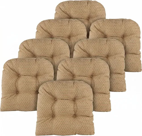 Miniatura 30 de Klear Vu Gripper Overstuffed - Cojines universales antideslizantes para silla de comedor para decoración de cocina o uso de oficina, almohadilla