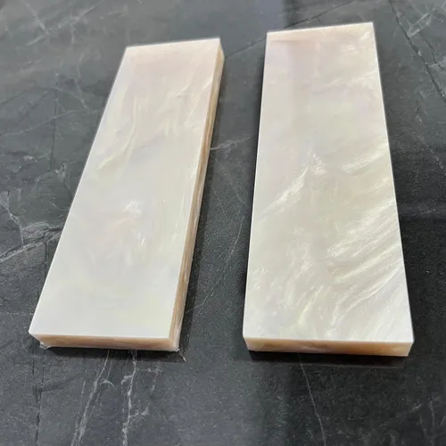 Miniatura 5 de Mejora las asas de tus cuchillos y empuñaduras de pistola con la placa de resina epoxi de resina acrílica de concha – Losa de resina de alto brillo