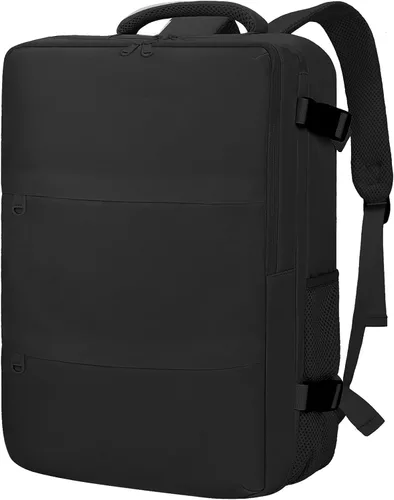 Mochila de cabina para mujeres y hombres – Aprobada por aerolíneas, tamaño para debajo del asiento, compartimento para portátil de 15.6", apertura