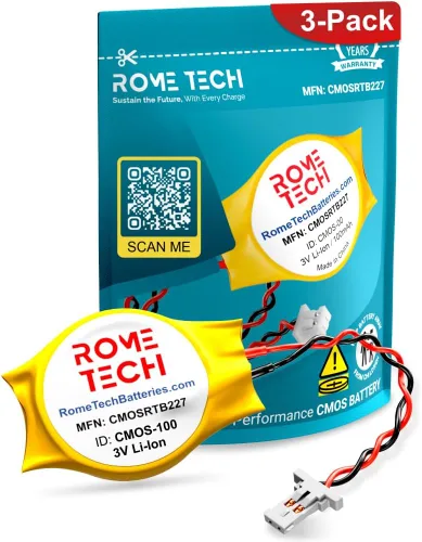 Miniatura 5 de Rome Tech Batería para Dell XPS 13 (7390, 9305, 9343, 9350, 9360, 9365, 9370, 9380), XPS 15 (9550, 9560, 9570) y Precision 5510, 5520, 5530 CMOS