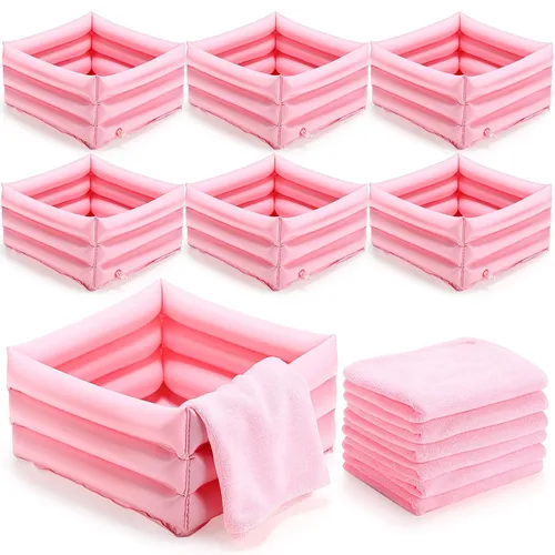 FillTouch Kit de spa de pies de 12.5 x 12.5 x 8.3 pulgadas para niñas y niños, toallas de mano de 12.5 x 12.5 x 8.3 pulgadas, toallas de mano de