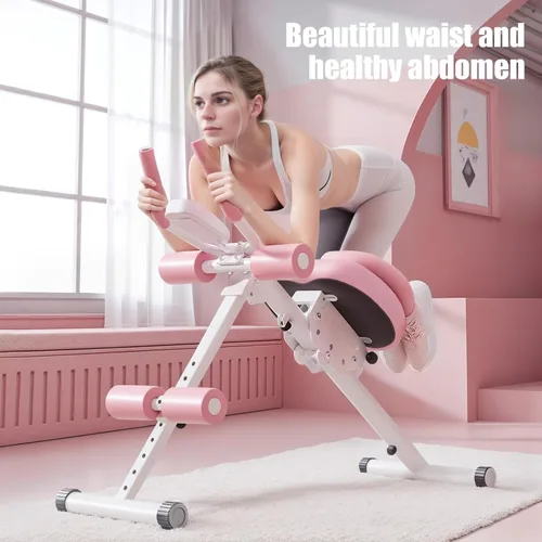 Miniatura 3 de Máquina de abdominales, equipo de entrenamiento abdominal, máquina de entrenamiento abdominal ajustable de 5 niveles con pantalla LCD