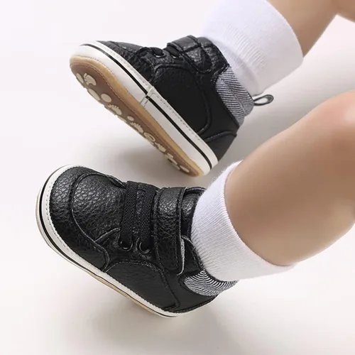Miniatura 2 de E-FAK Zapatos de bebé para niños y niñas, zapatillas para bebés, suela de goma antideslizante, zapatos de cuna para primeros pasos de niños pequeños