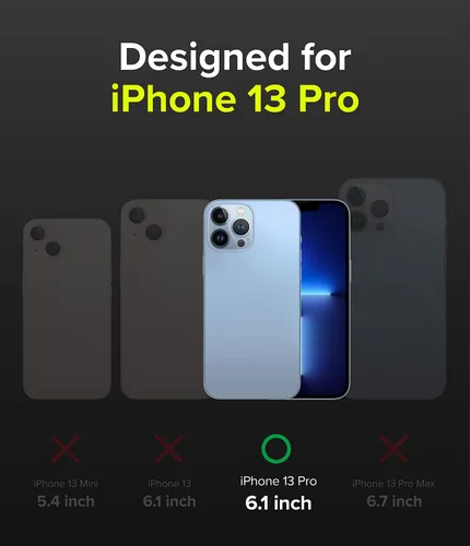 Miniatura 2 de Ringke Onyx - Funda compatible con iPhone 13 Pro, silicona flexible extremadamente resistente, tipo TPU a prueba de golpes, cubierta de protección